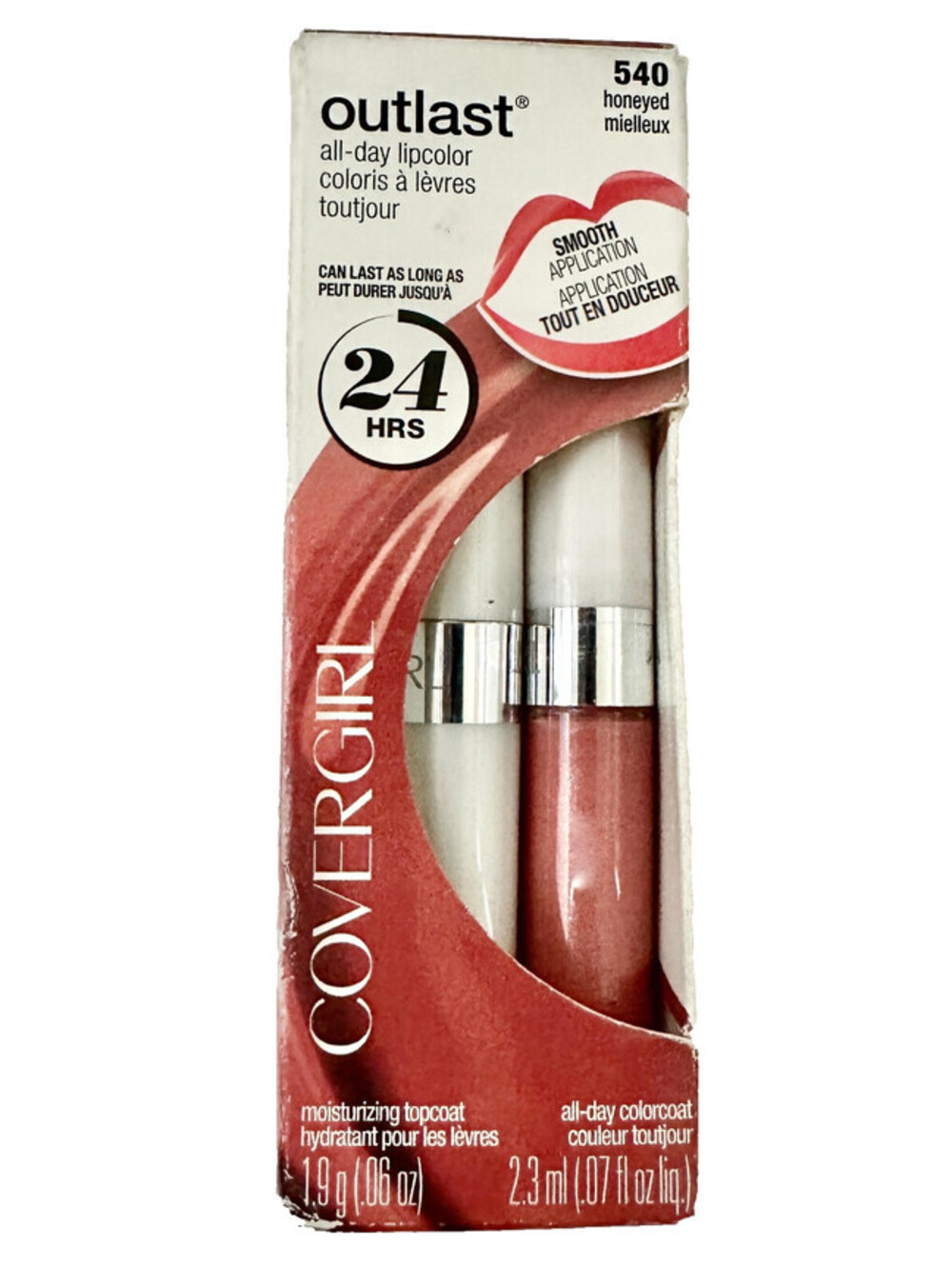 New COVERGIRL Outlast All-Day Lip Color 24 Hr Lipstick Gloss 540 Honeyed (Boxed)